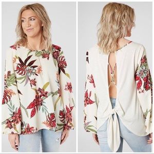 Daytrip Floral Gauze Top M